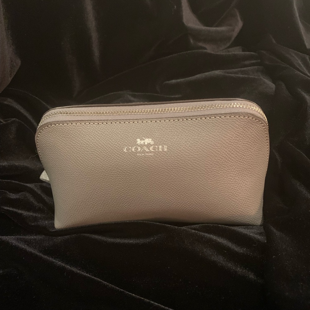 Coach Gray Cosmetic Bag